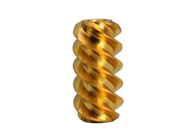 Ra 0.4 Miniature Brass Worm Gear 1 Tooth 1.5 Module AGMA 7 Brass